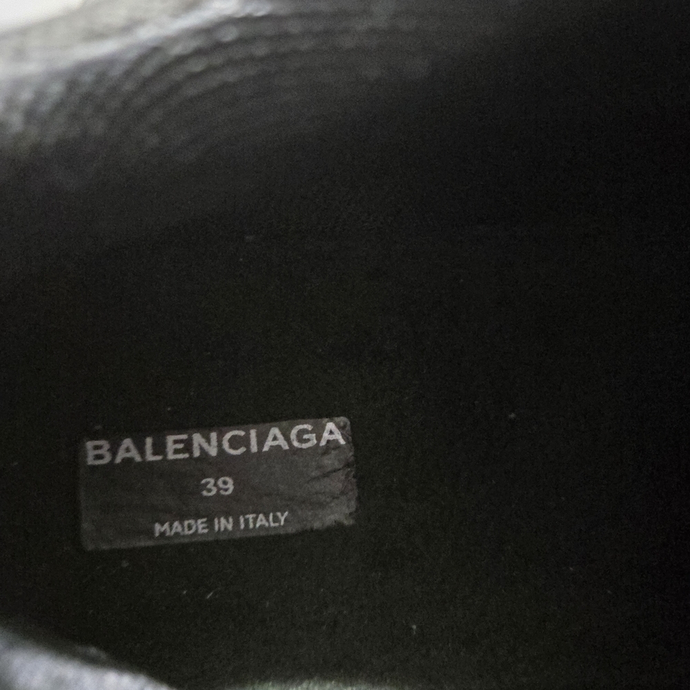 Balenciaga Black Leather and Mesh Triple S Low Top Sneakers Size 39 Women - Picture 10 of 10